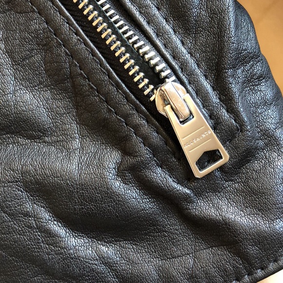 NWOT All Saints Leather Jacket - Picture 4 of 5